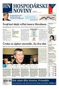 Obálka e-magazínu Hospodárske noviny 28.10.2013