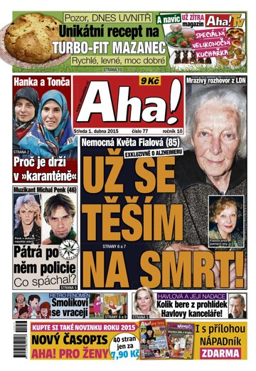 Obálka e-magazínu AHA! 1.4.2015