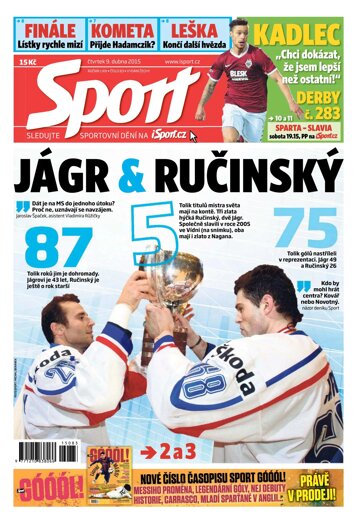 Obálka e-magazínu Sport 9.4.2015