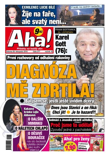Obálka e-magazínu AHA! 28.11.2015