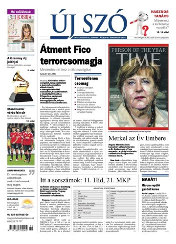 Obálka e-magazínu Új Szó 10.12.2015