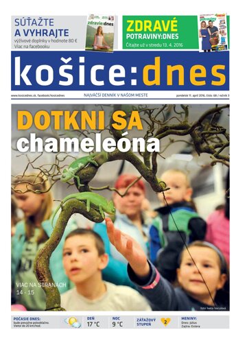 Obálka e-magazínu košice:dnes 11.4.2016