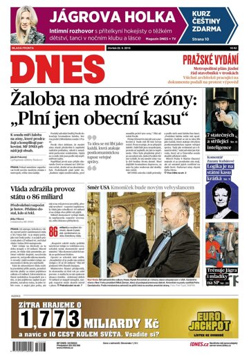 Obálka e-magazínu MF Dnes 22.9.2016
