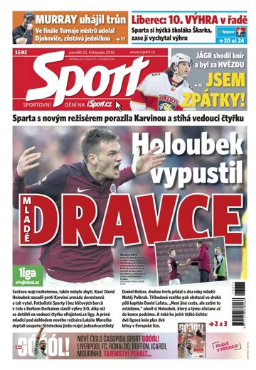 Obálka e-magazínu Sport 21.11.2016