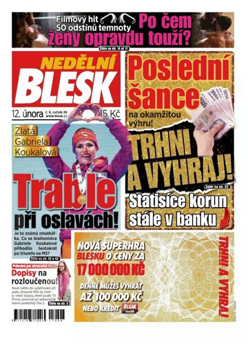 Obálka e-magazínu Nedělní Blesk 12.2.2017