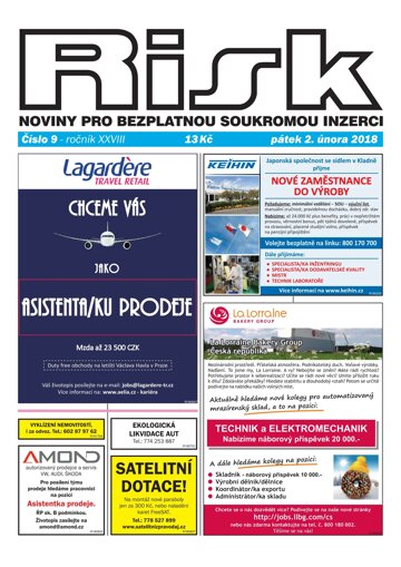 Obálka e-magazínu Risk 09/2018