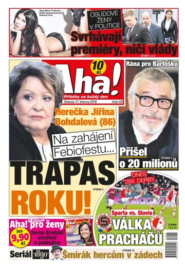 Obálka e-magazínu AHA! 17.3.2018