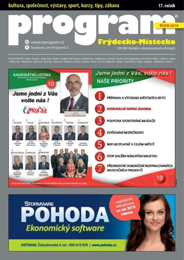 Obálka e-magazínu Program FM 10-2018