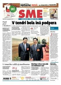 Obálka e-magazínu SME 9.11.2012