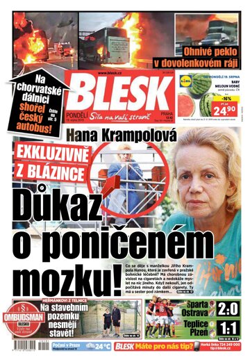 Obálka e-magazínu Blesk 19.8.2019