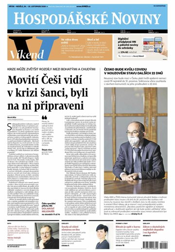 Obálka e-magazínu Hospodářské noviny 224 - 20.11.2020
