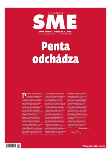 Obálka e-magazínu SME 23-4-2021