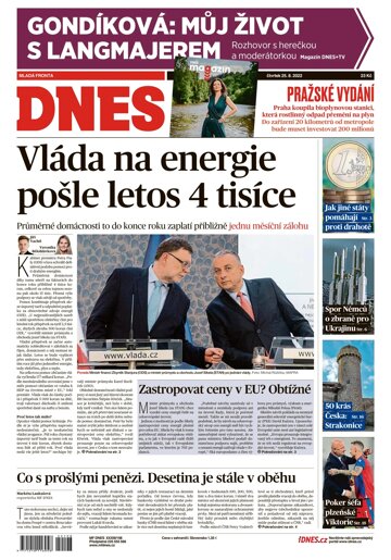 Obálka e-magazínu MF Dnes 25.8.2022