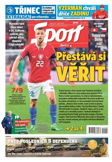 Obálka e-magazínu Sport 27.9.2022