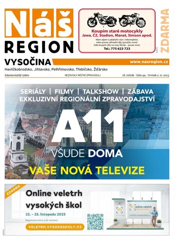 Obálka e-magazínu Náš Region - Vysočina 44/2023