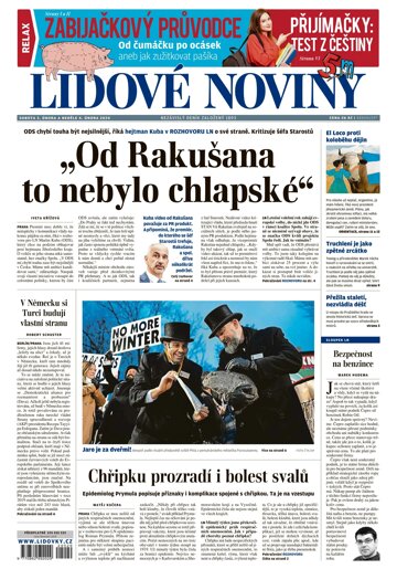 Obálka e-magazínu Lidové noviny 3.2.2024