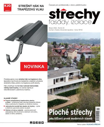 Obálka e-magazínu Střechy, Fasády, Izolace 3/2026