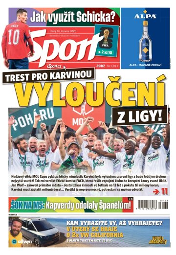 Obálka e-magazínu Sport 16.6.2026