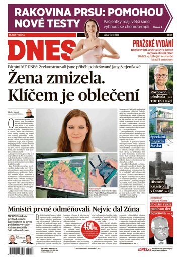 Obálka e-magazínu MF Dnes 18.9.2026