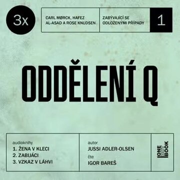 Obálka audioknihy 3x Oddělení Q #1