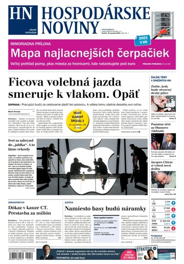 Obálka e-magazínu Hospodárske noviny 29.01.2015