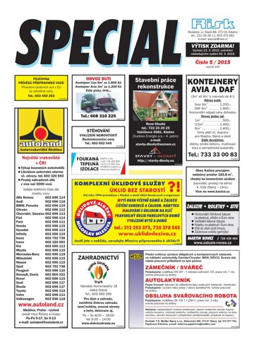 Obálka e-magazínu Special 5/2015
