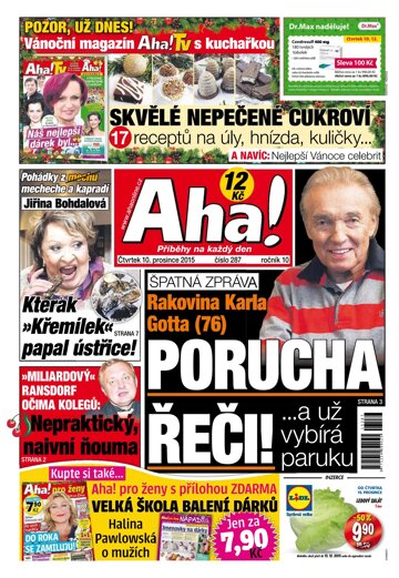 Obálka e-magazínu AHA! 10.12.2015