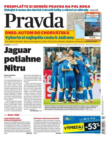 Obálka e-magazínu Pravda 30. 5. 2016