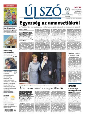 Obálka e-magazínu Új Szó 14.3.2017