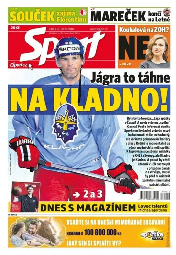 Obálka e-magazínu Sport 12.1.2018