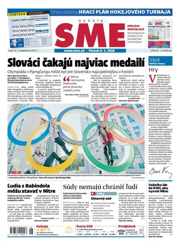 Obálka e-magazínu SME 9.2.2018