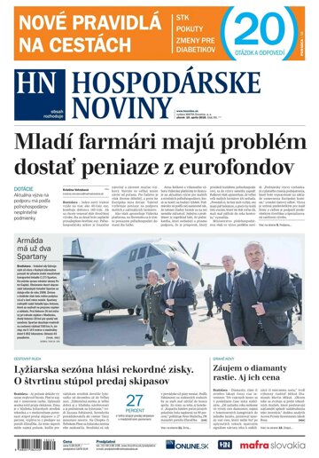 Obálka e-magazínu Hospodárske noviny 10.4.2018