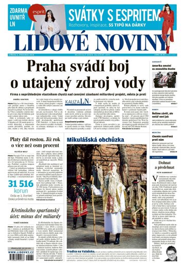 Obálka e-magazínu Lidové noviny 5.12.2018