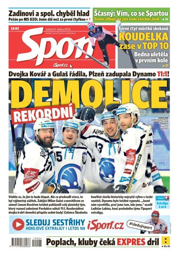 Obálka e-magazínu Sport 5.1.2019