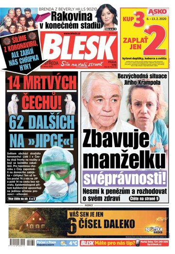 Obálka e-magazínu Blesk 5.2.2020