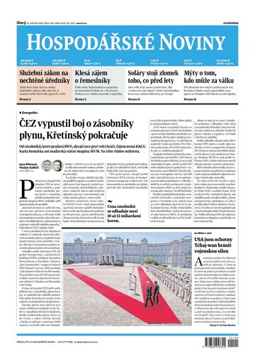 Obálka e-magazínu Hospodářské noviny 100 - 24.5.2022
