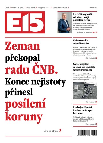 Obálka e-magazínu E15 9.6.2022