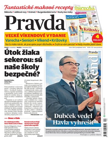 Obálka e-magazínu Pravda 4. 11. 2022