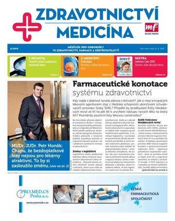 Obálka e-magazínu Zdravotnictví a medicína 6/2015