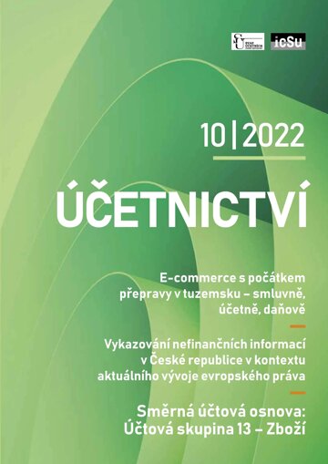 Obálka e-magazínu Účetnictví 10/2022
