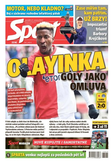 Obálka e-magazínu Sport 27.2.2023