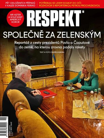 Obálka e-magazínu Respekt 18/2023