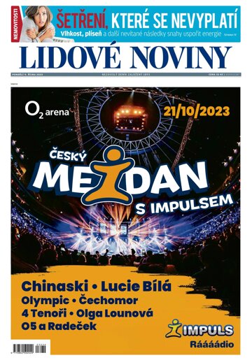 Obálka e-magazínu Lidové noviny 9.10.2023