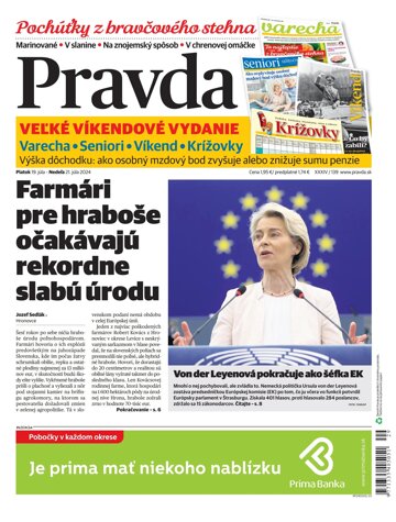 Obálka e-magazínu Pravda 19. 7. 2024