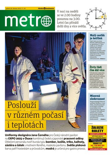 Obálka e-magazínu deník METRO 28.3.2025