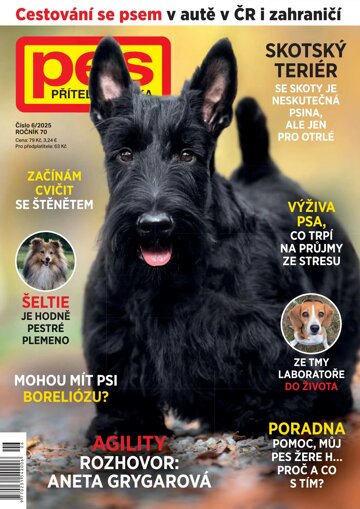 Obálka e-magazínu Pes přítel člověka 6/2025