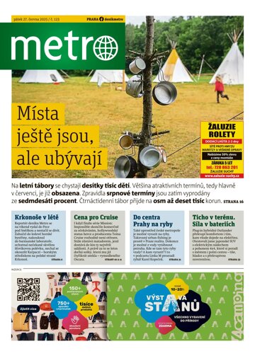 Obálka e-magazínu deník METRO 27.6.2025