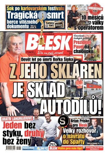 Obálka e-magazínu Blesk 14.7.2025