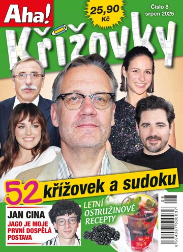 Obálka e-magazínu Aha! křížovky 8/2025