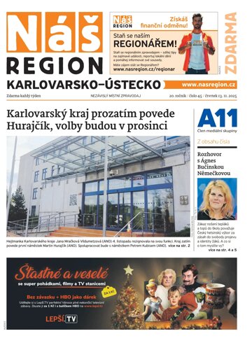 Obálka e-magazínu Náš Region - Karlovarsko 45/2025